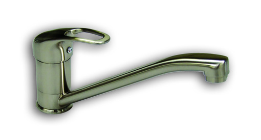 The 1810 Company FONTAINE SINGLE LEVER BRUSHED STEEL TAP - FON/02/BS - DISCONTINUED 